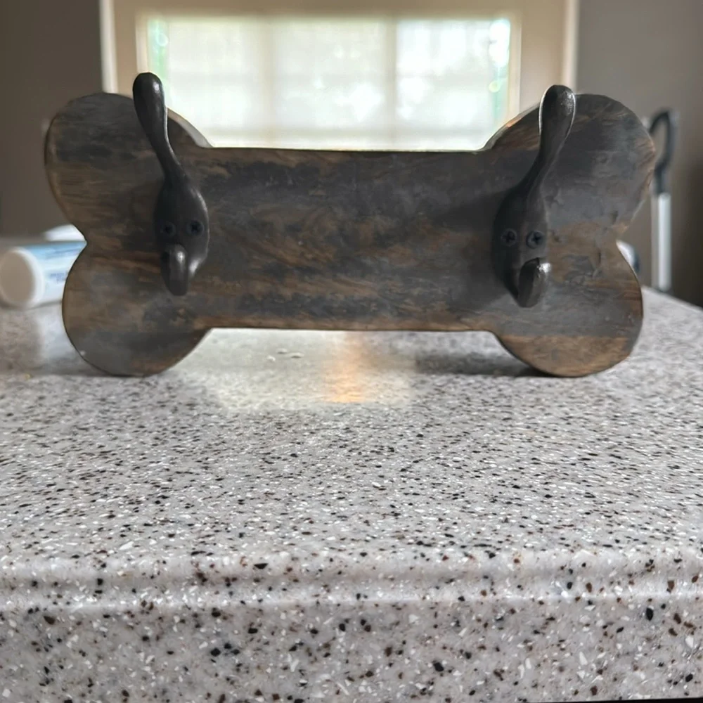 Farmhouse rustic dog leash/ accessories hanging plaque New